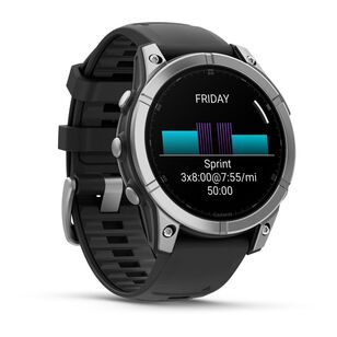 Garmin fenix® E multisport 47mm AMOLED GPS Smartwatch Stainless Steel