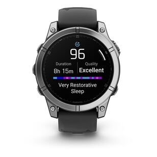 Garmin fenix® E multisport 47mm AMOLED GPS Smartwatch Stainless Steel