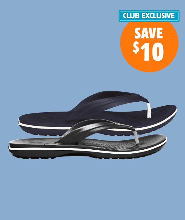 CLUB EXCLUSIVE Save $10 on Men's Crocband Flip