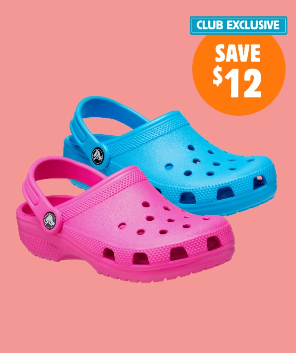 CLUB EXCLUSIVE Save $12 on Kid's Classic Clogs