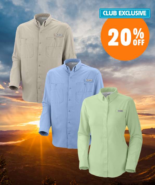 CLUB EXCLUSIVE 20% Off Clothing By Columbia