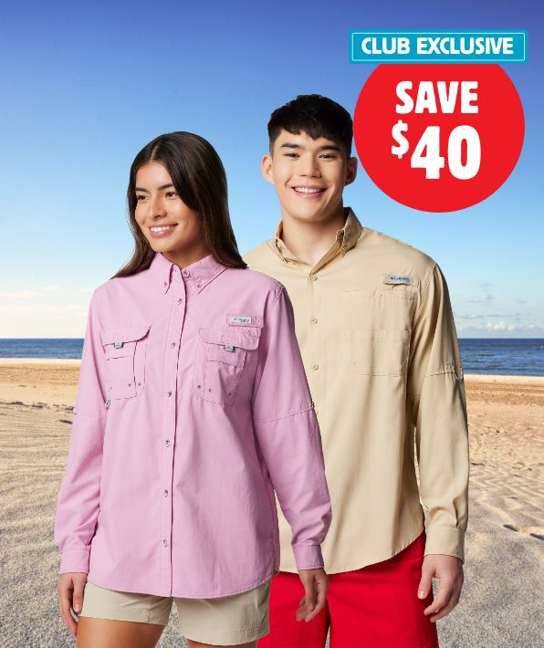 CLUB EXCLUSIVE Save $40 on Columbia Men's and Women's PFG Shirts