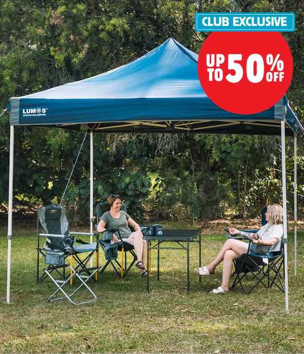 CLUB EXCLUSIVE Up to 50% Off All Gazebos by Dune 4WD, OZtrail & Spinifex