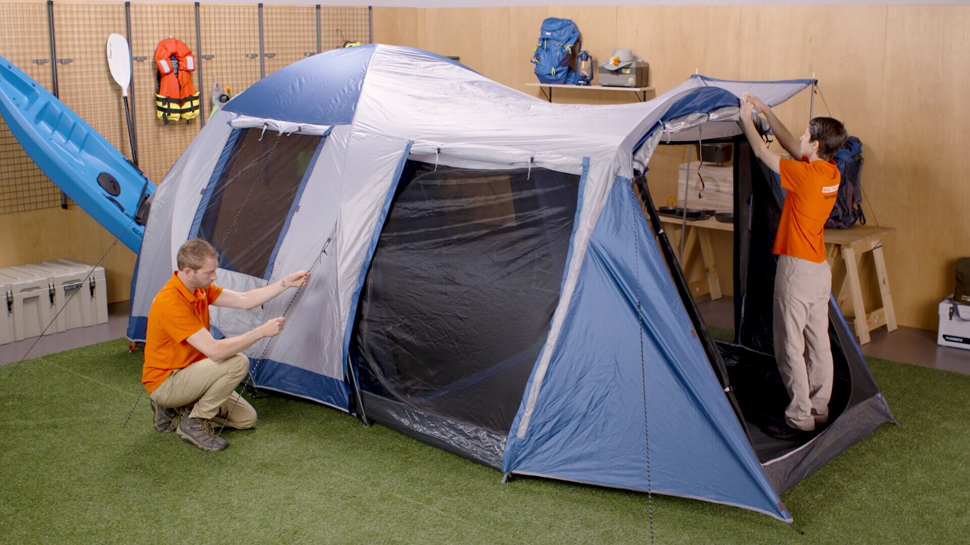 Setting Up Parts Of A Tent